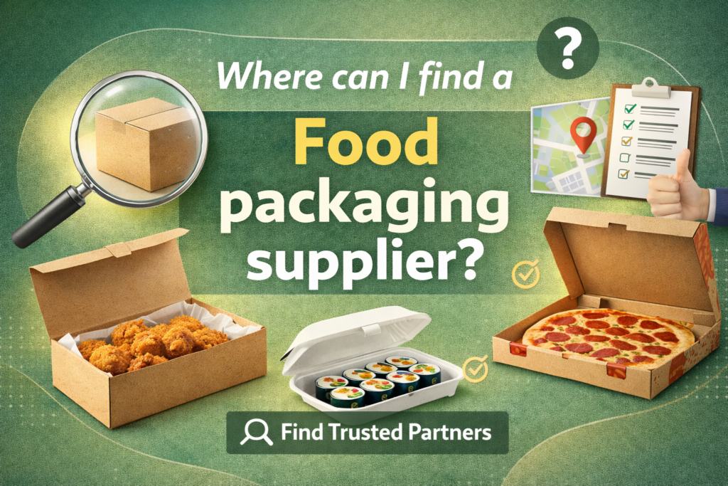 Where can I find a Food packaging supplier? 1 Where can I find a Food packaging supplier 1