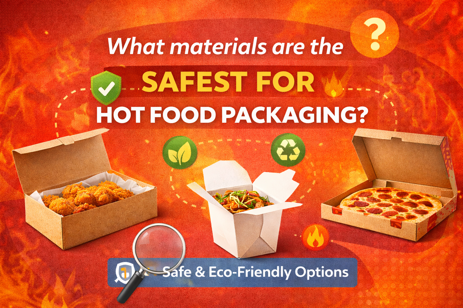 What materials are the safest for hot food packaging