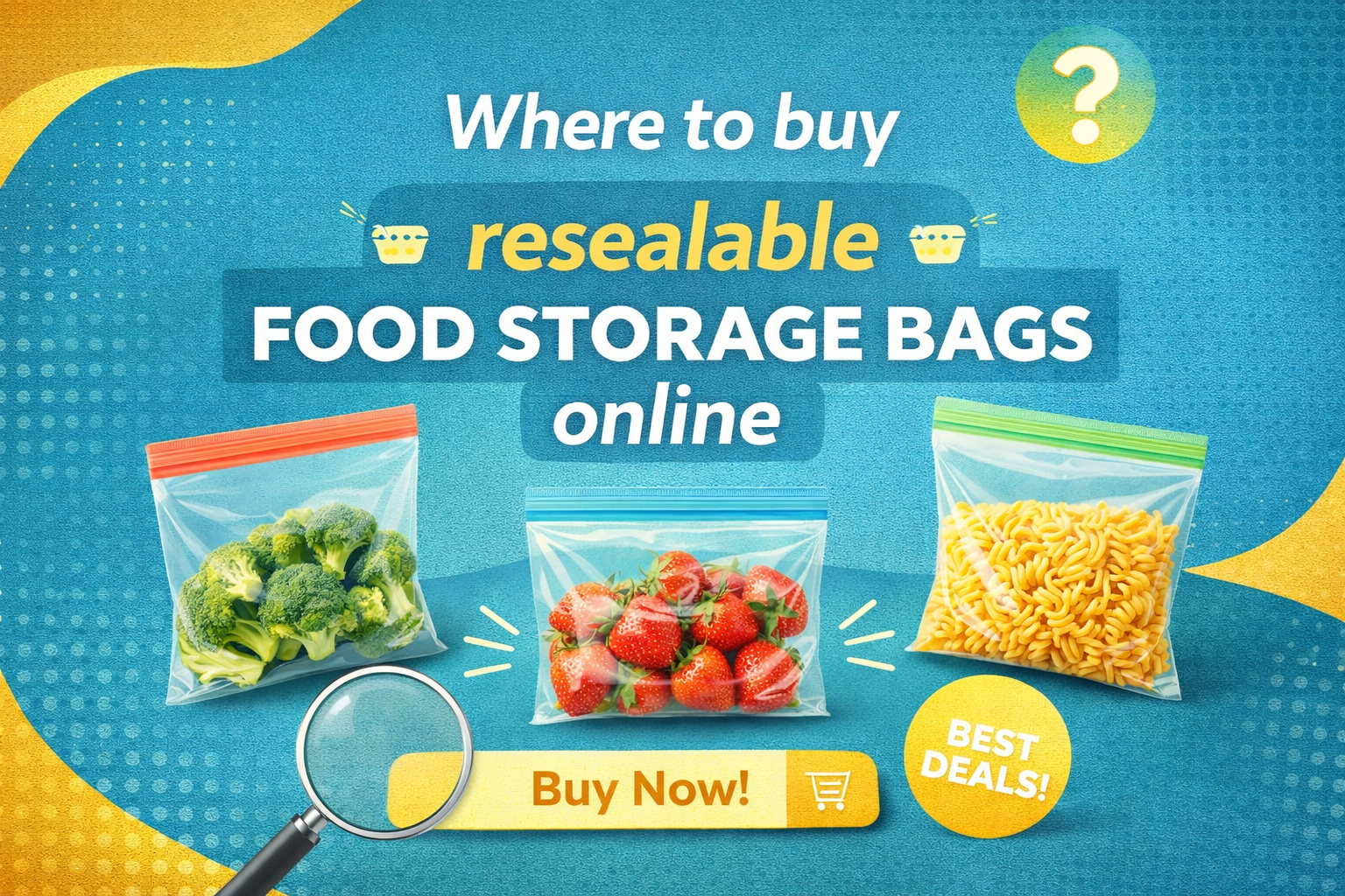 Where to buy resealable food storage bags online
